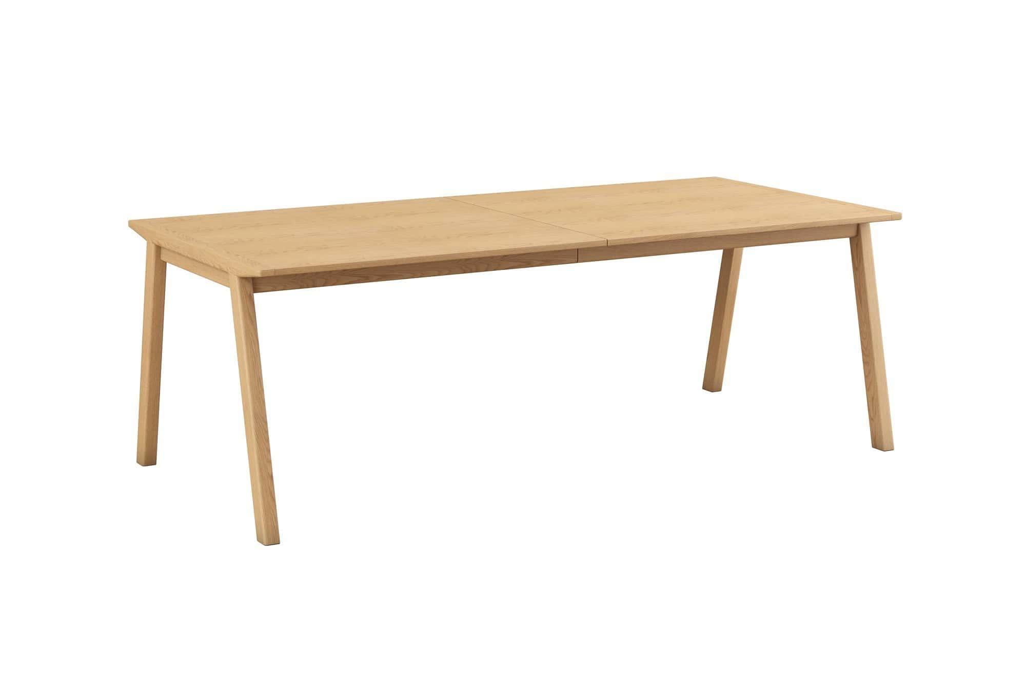 Esstisch Eiche ausziehbar - Schräge Tischbeine - Hobro