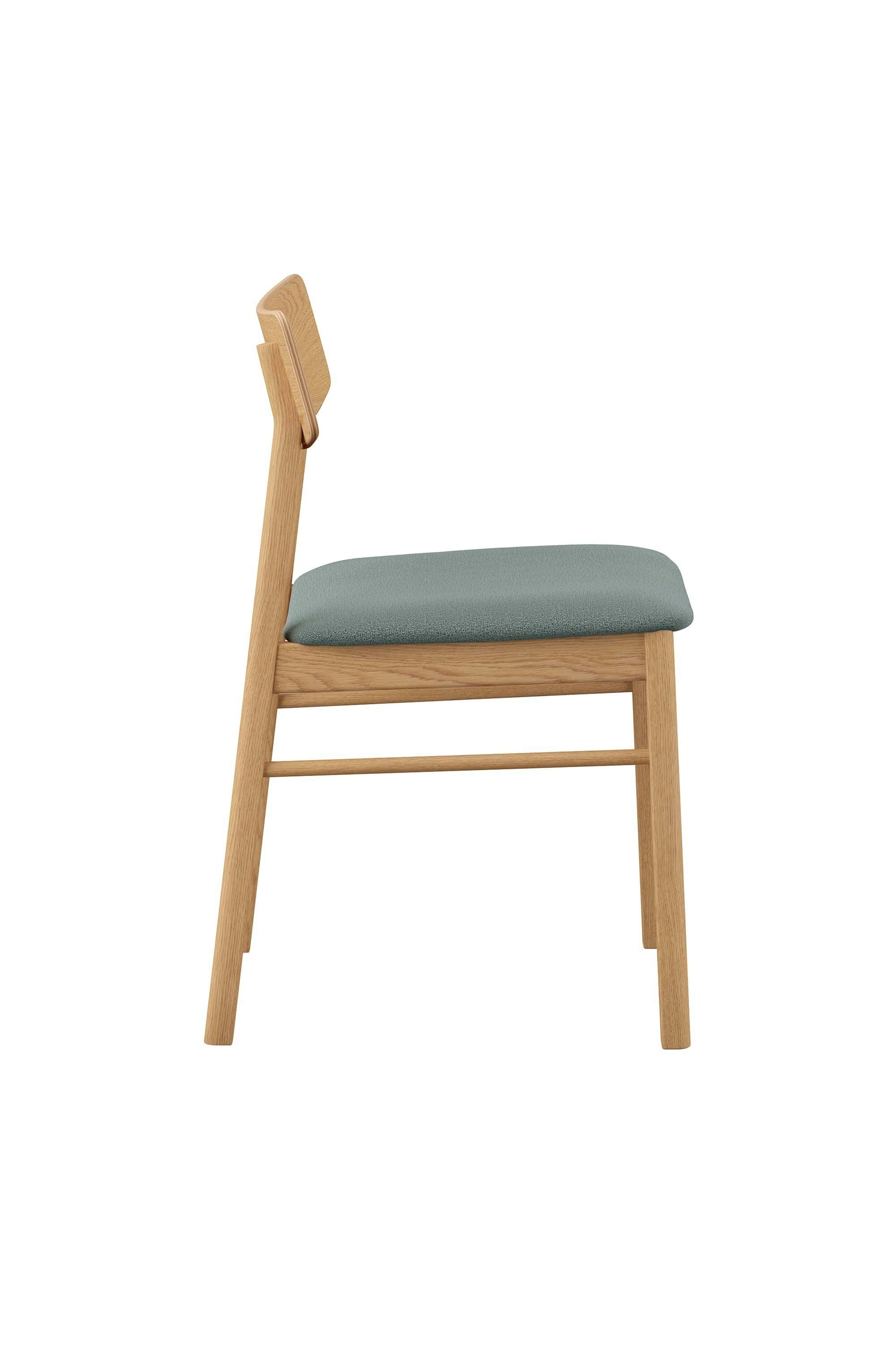 Esszimmerstuhl Stoffsitz Eiche weiss Hasle