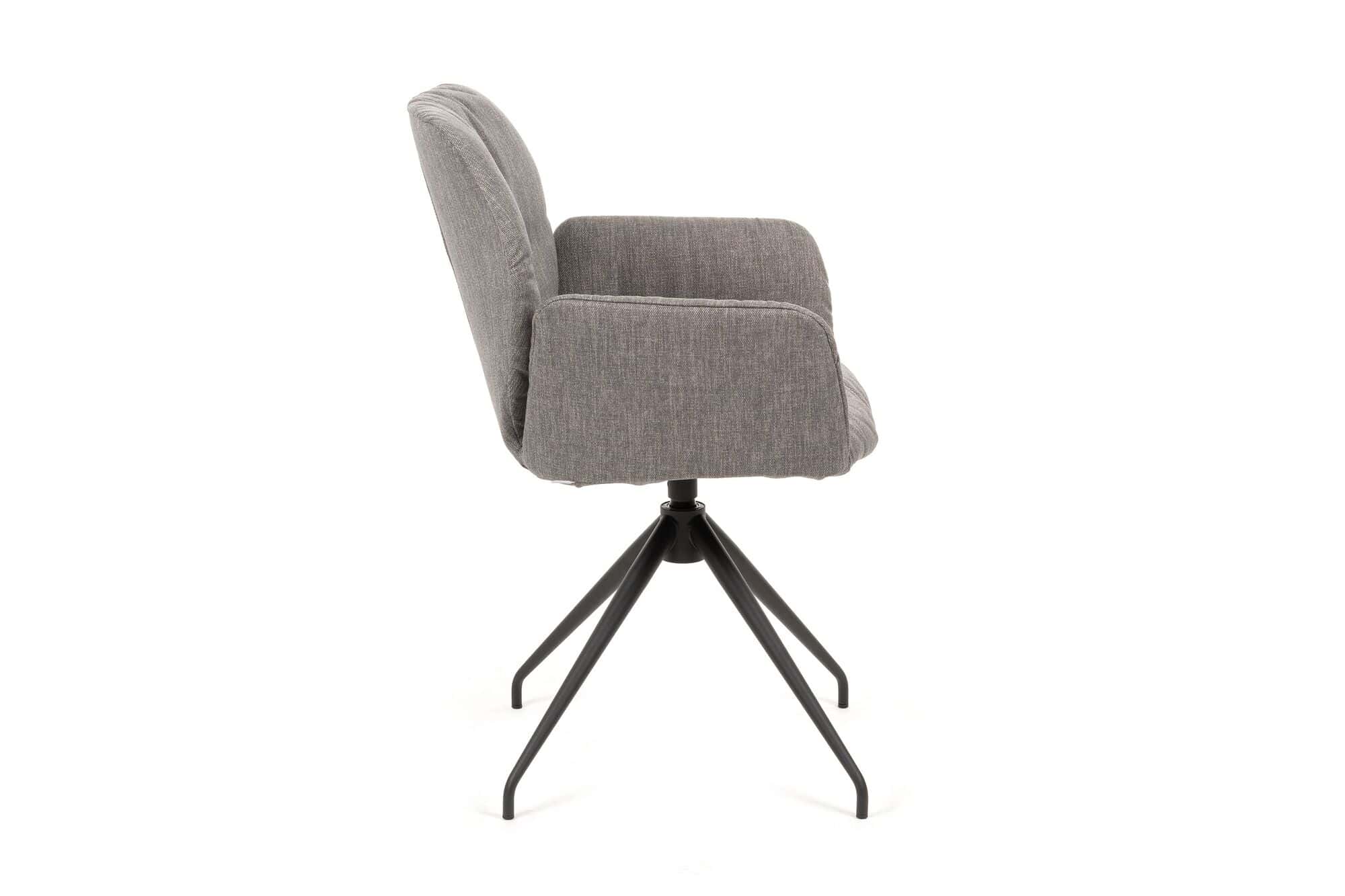 Esszimmersessel drehbar mit Metalluntergestell