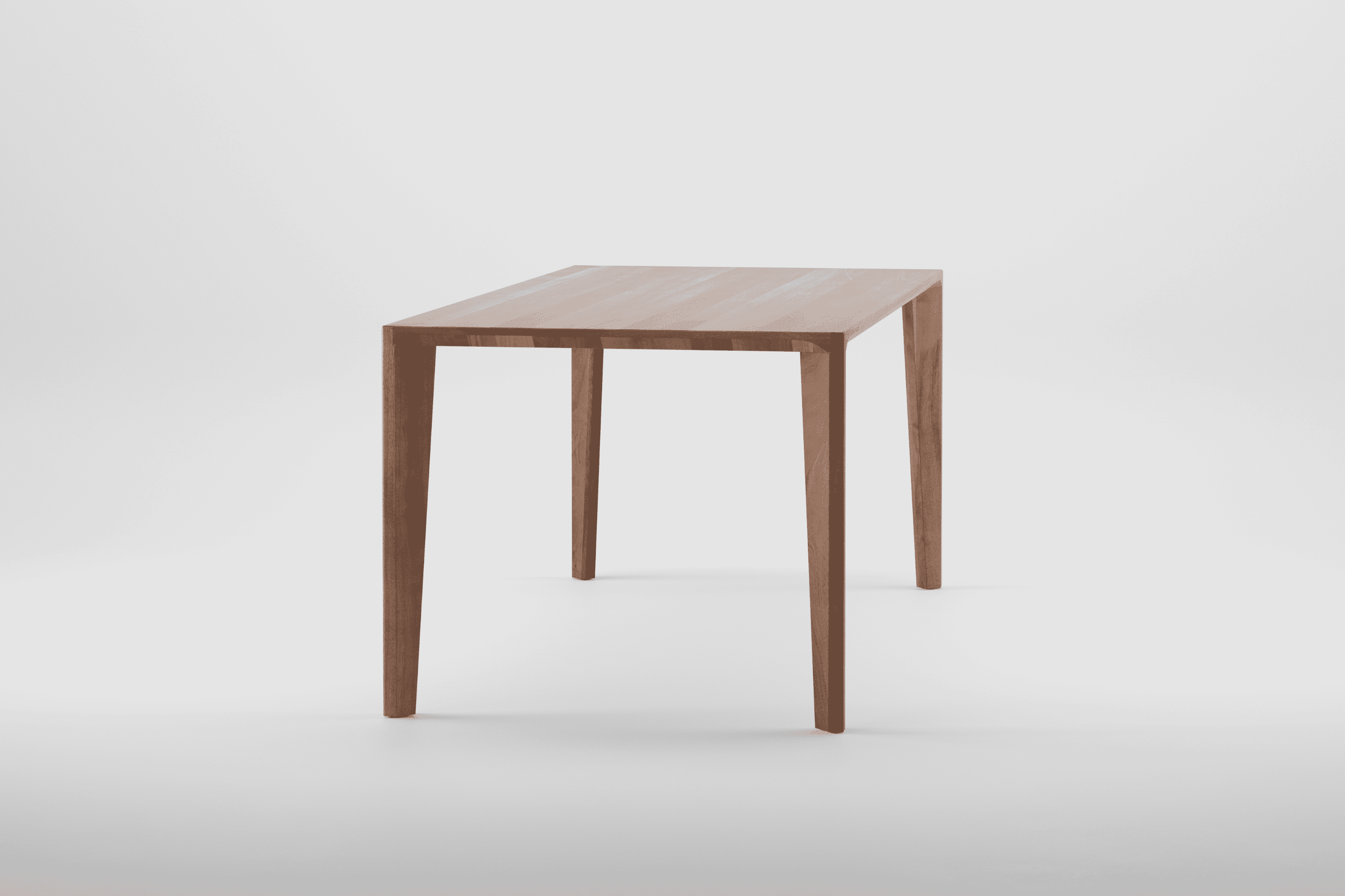 Massivholztisch mit konischen Tischbeinen - Hanny