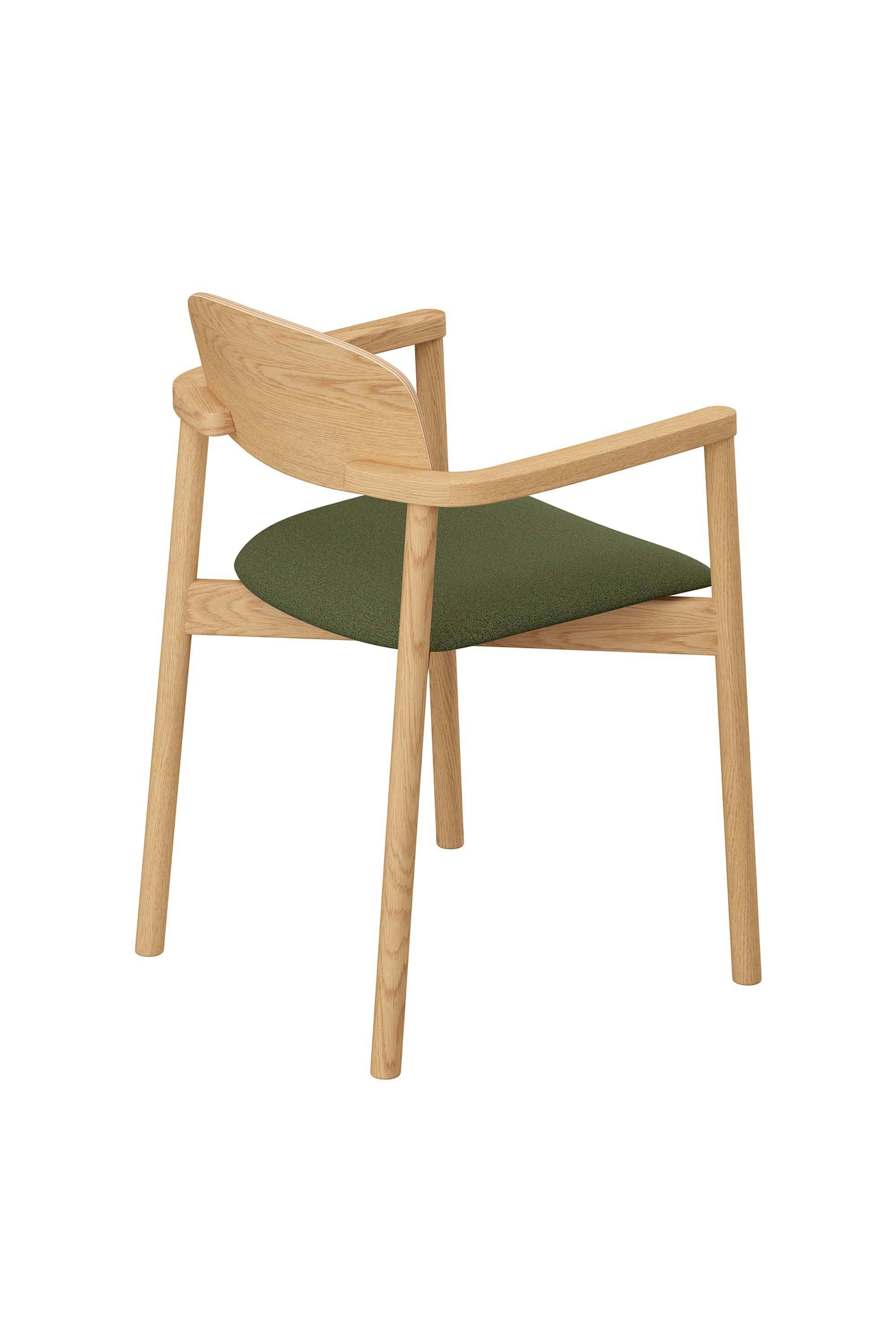 Holzstuhl Eiche mit Stoffsitz - Skive