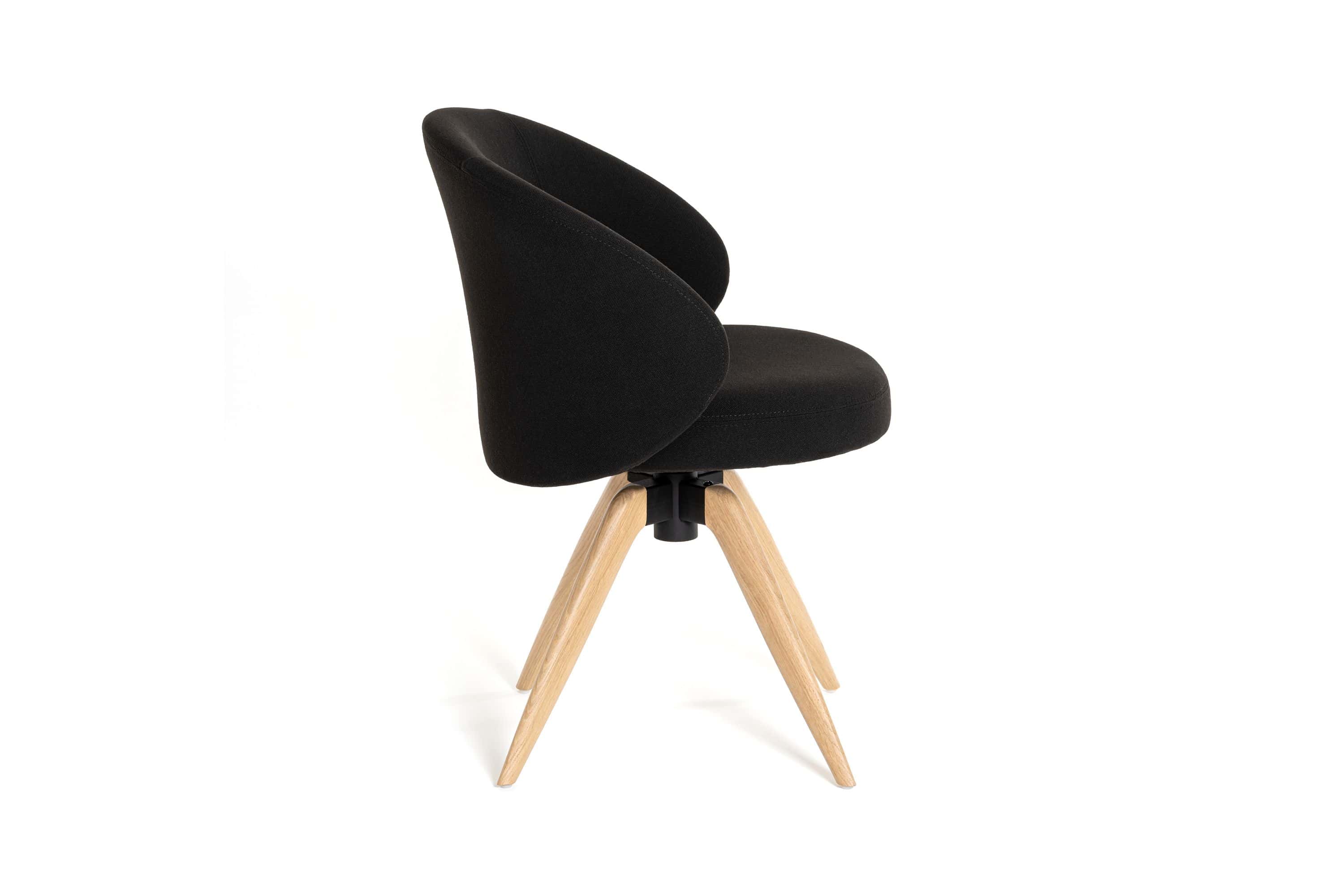 Esszimmersessel mit Kreuzgestell in Eiche - Esstischsessel Halen Kreuz