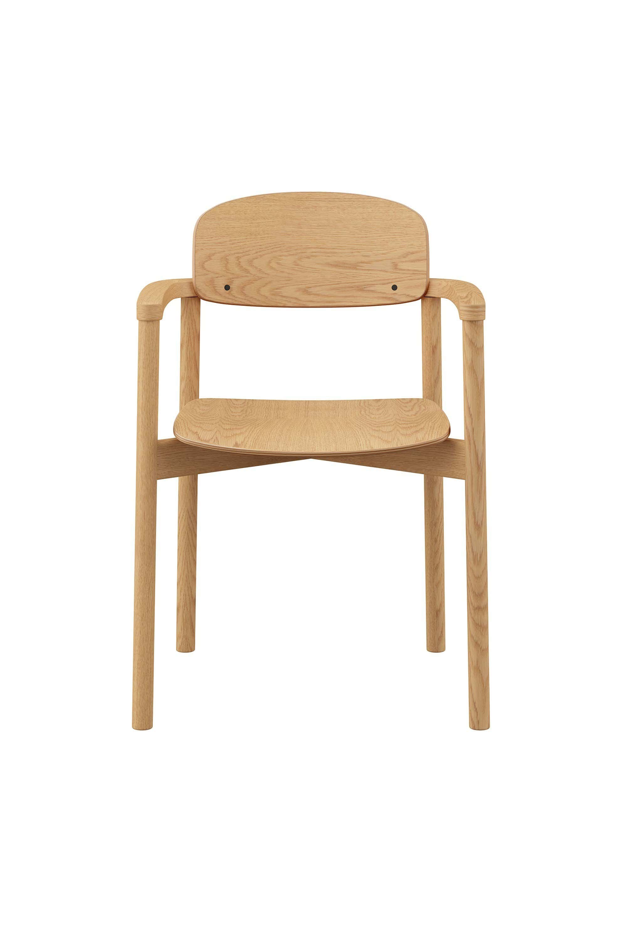 Eichestuhl Vierfuss Holzsitz Skive