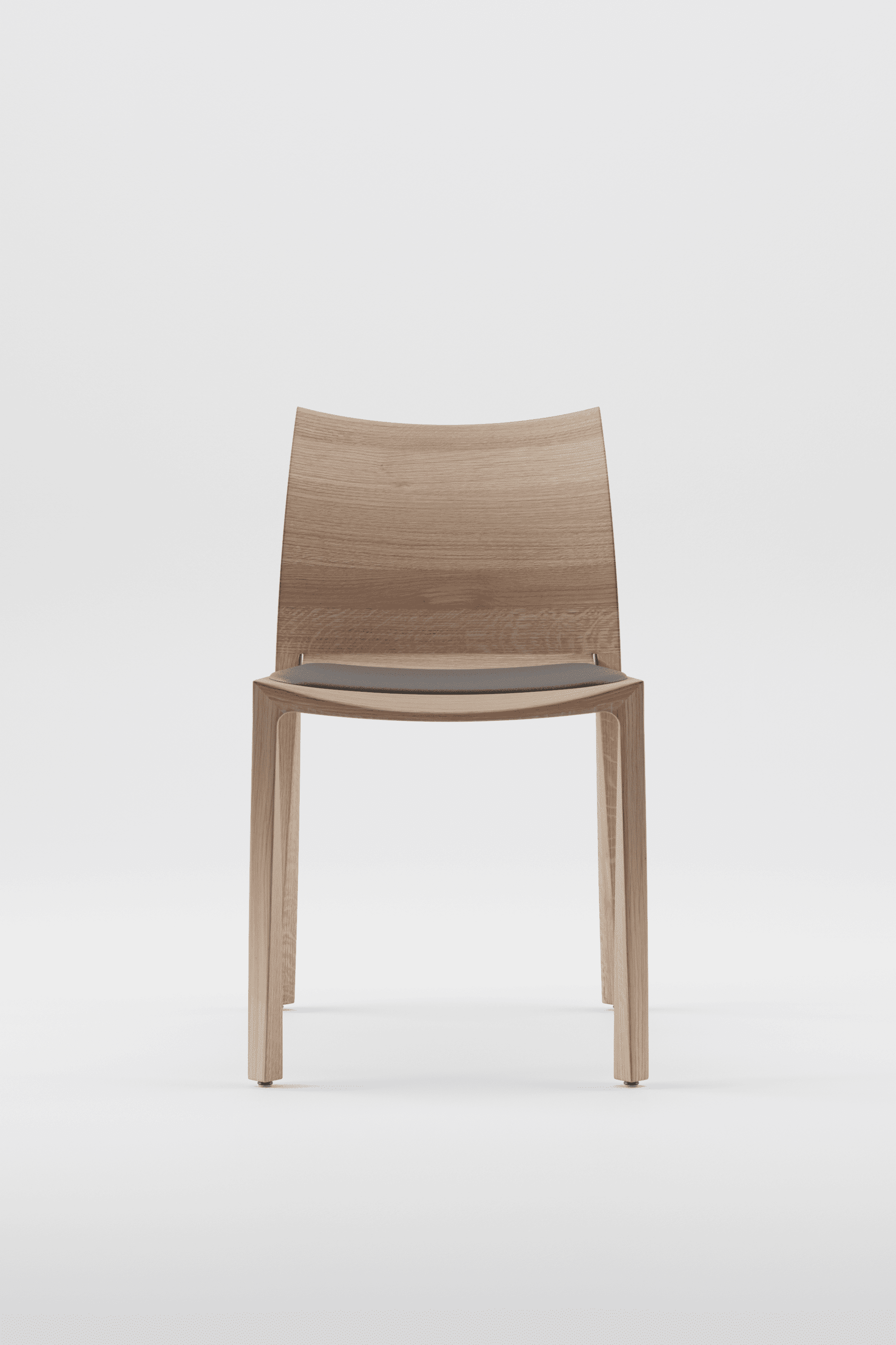 Holzstuhl mit gepolsterter Sitzfläche - Torsio