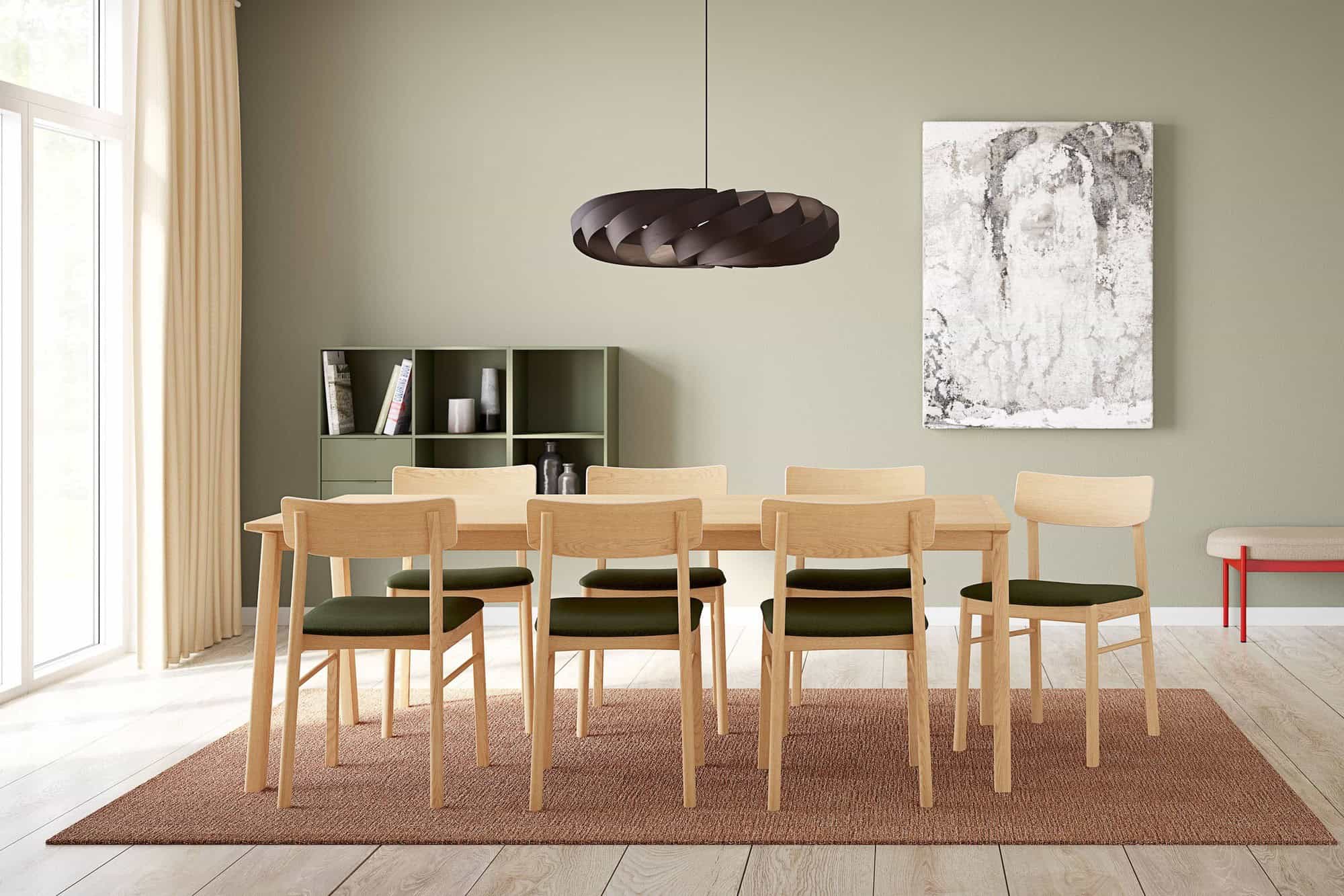 Holzstuhl Eiche weiss - Hasle